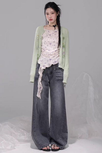 Sheer Asymmetrical Top