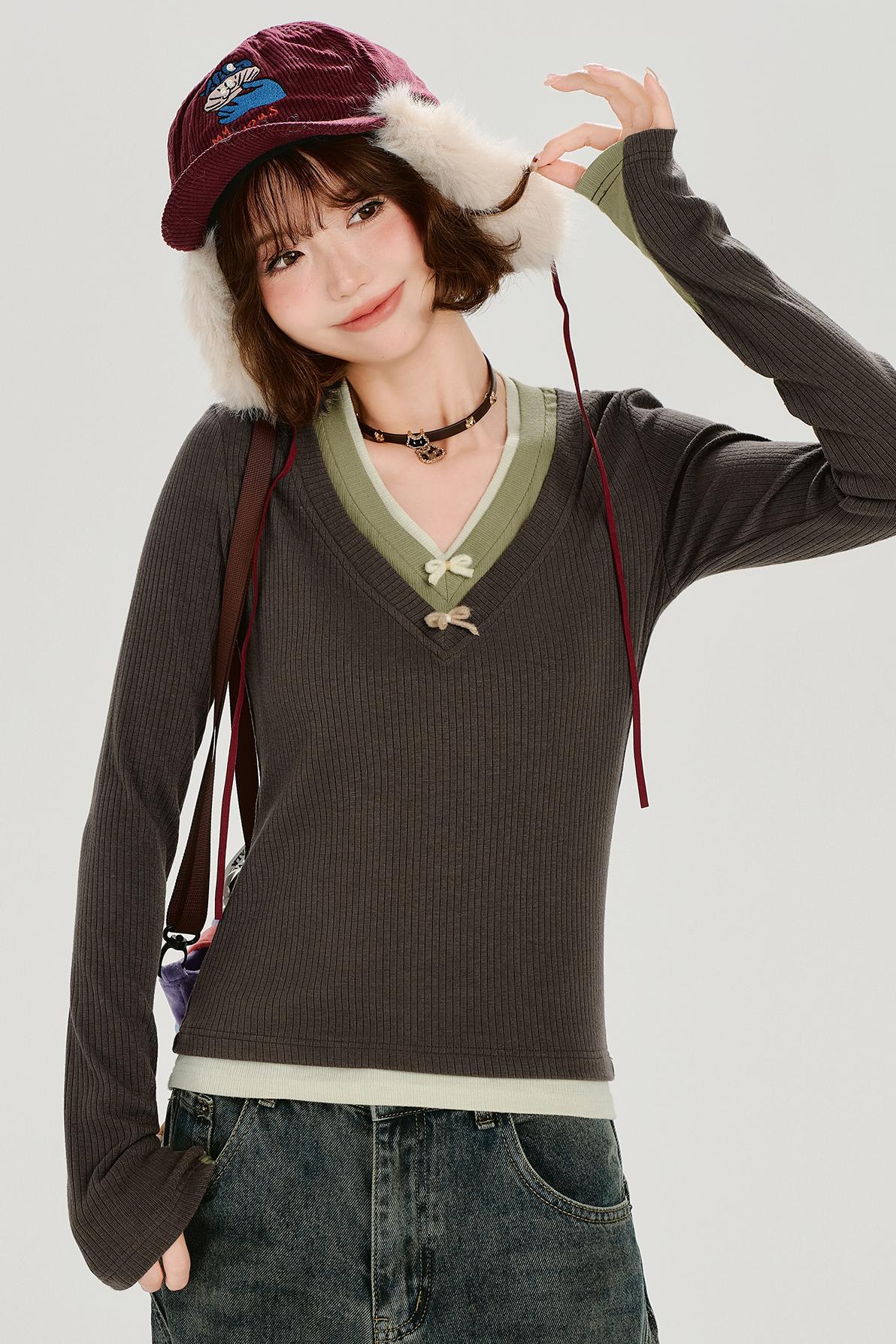 Retro Long Sleeve Top