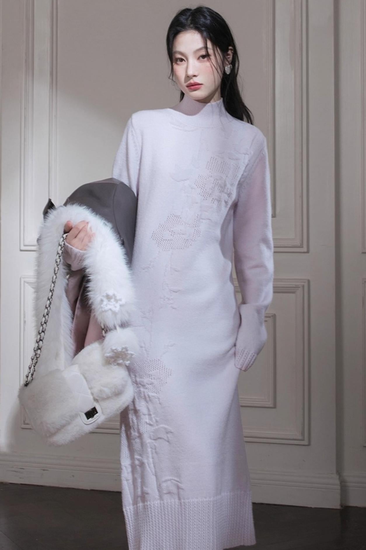 Turtleneck Knit Dress