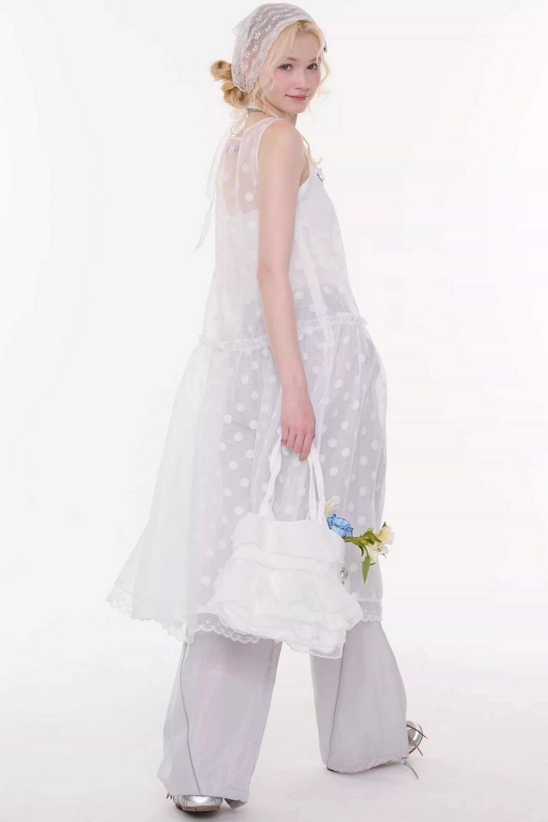 Sweet Sheer Dot Dress