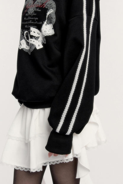 Sporty Hooded Top + Skirt