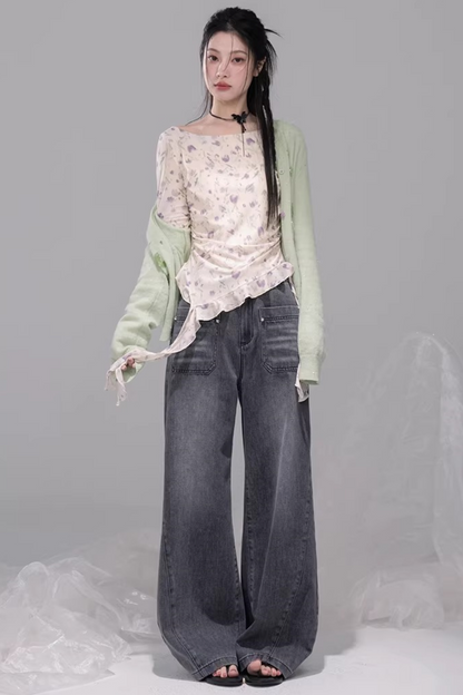 Sheer Asymmetrical Top