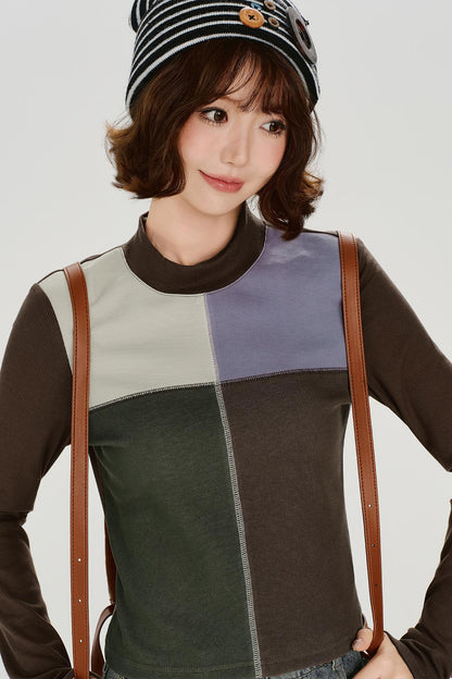 Retro Patchwork Mode Top