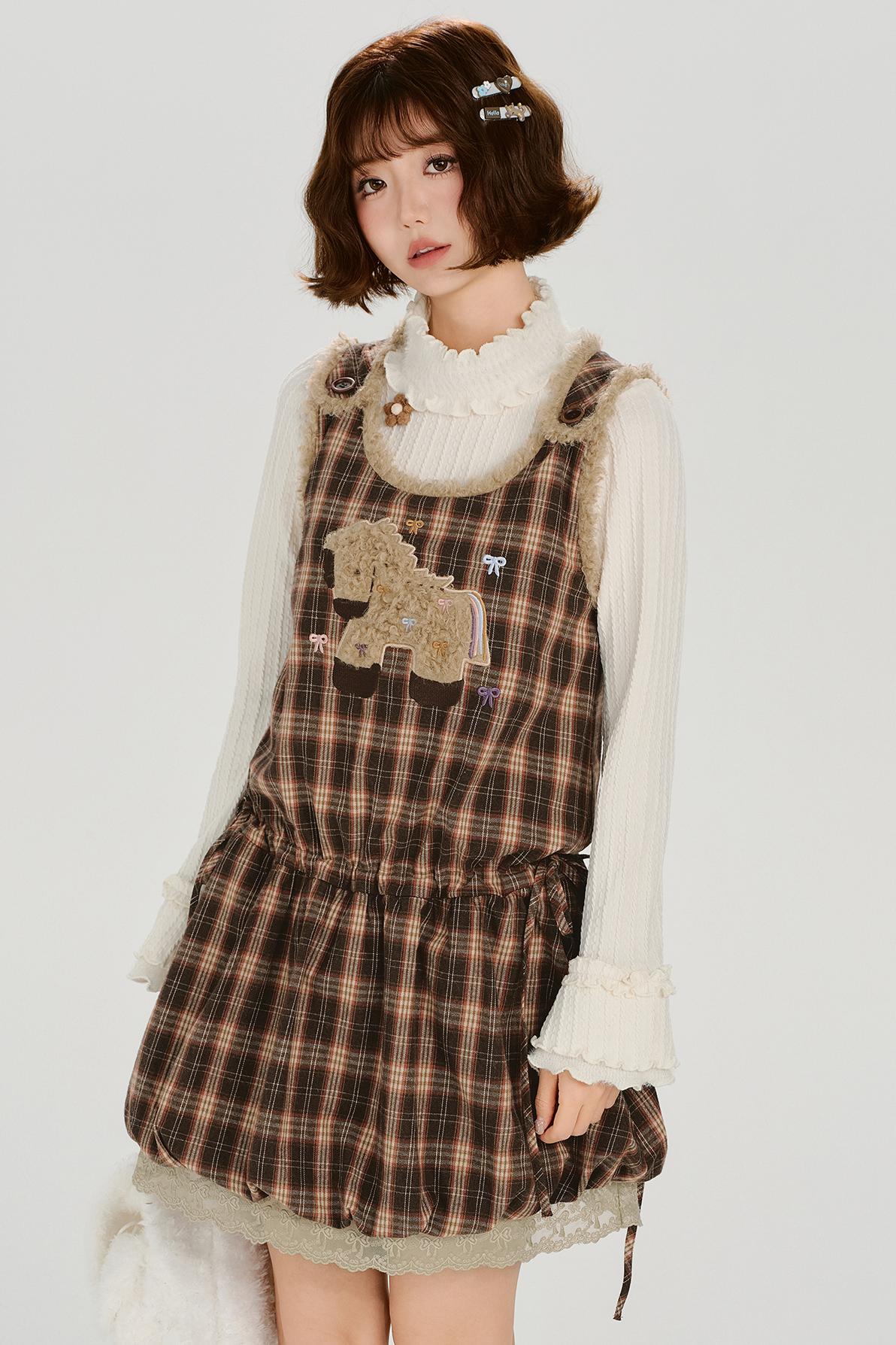 Plaid Retro Design Dress