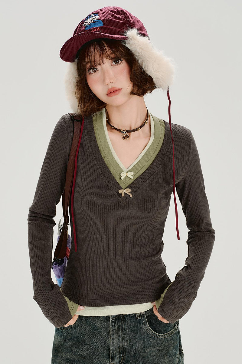 Retro Long Sleeve Top