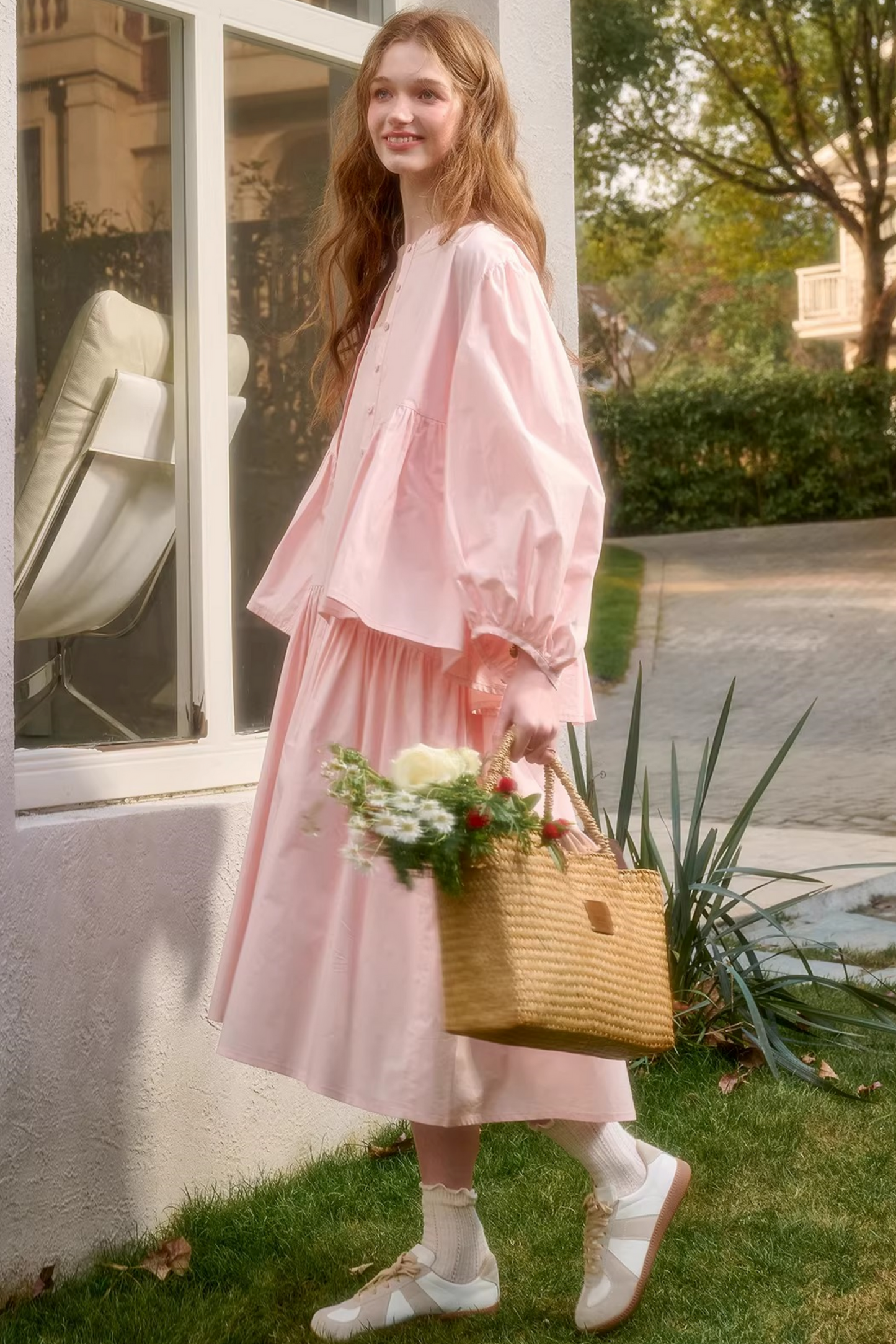 Baby Pink Sweet Dress + Shirt