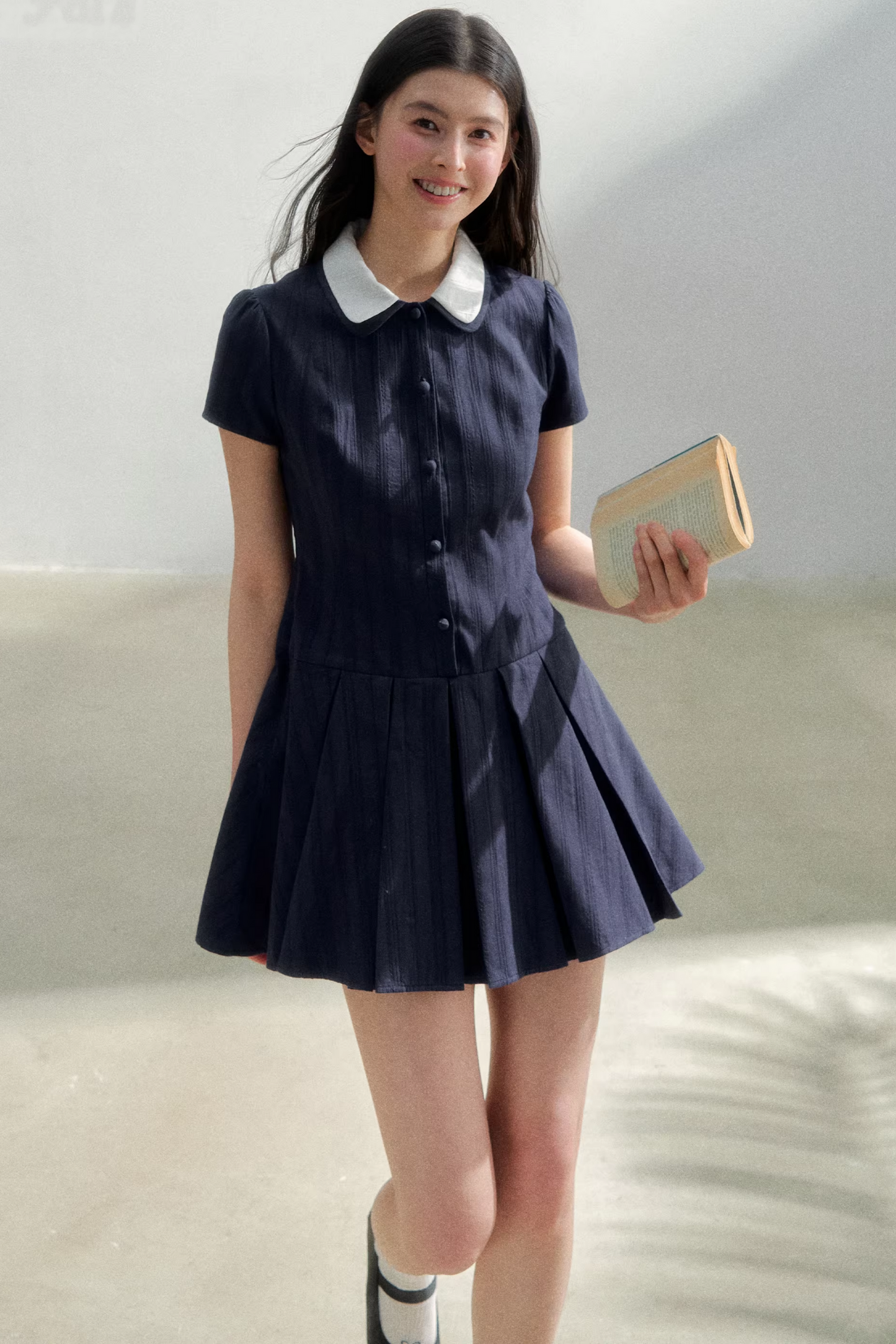 Retro College Shirt Dress