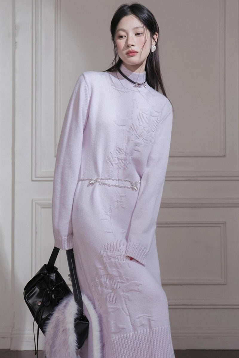 Turtleneck Knit Dress