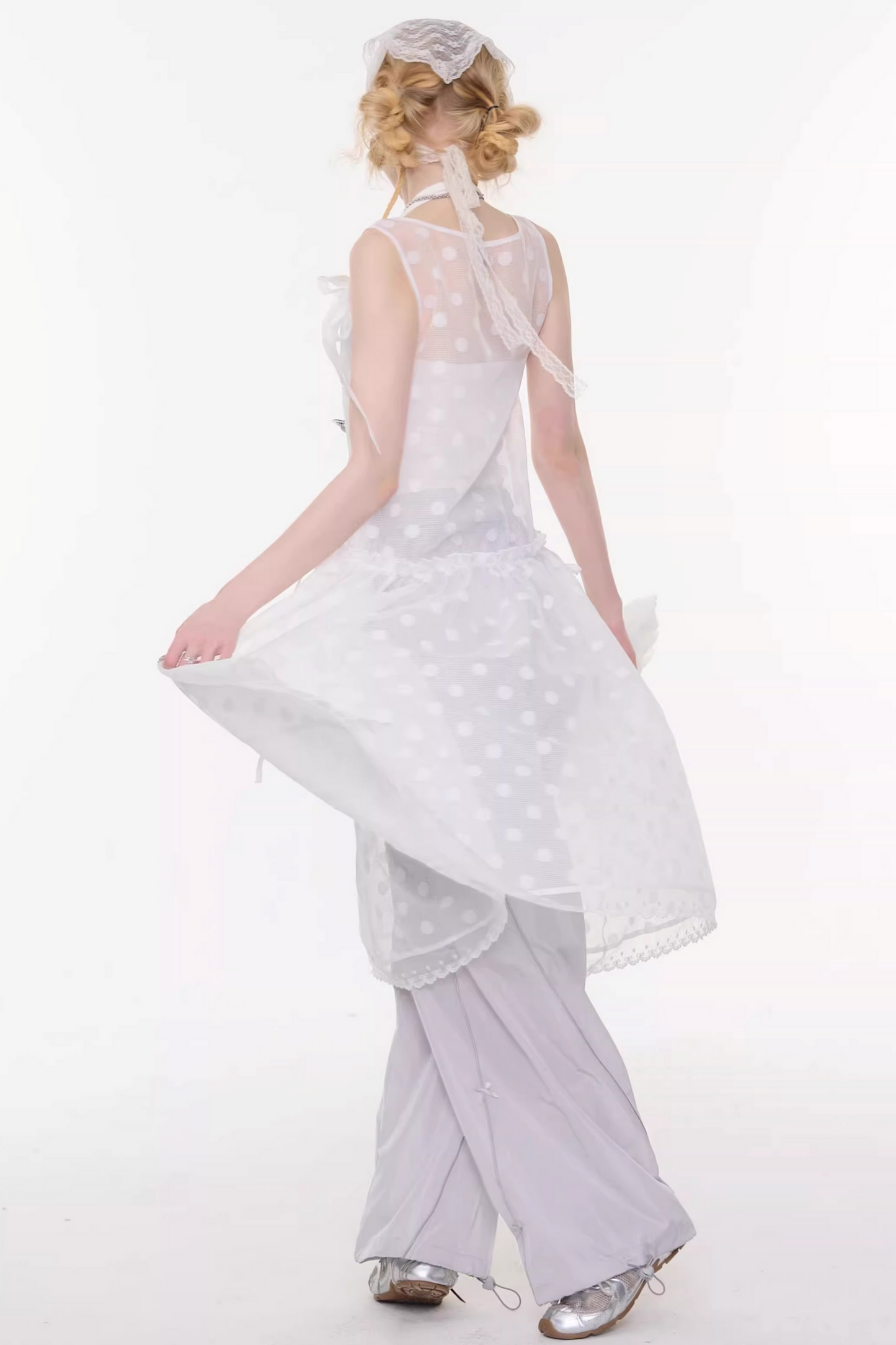 Sweet Sheer Dot Dress