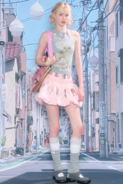 Rabbit Cat Sleeveless Top