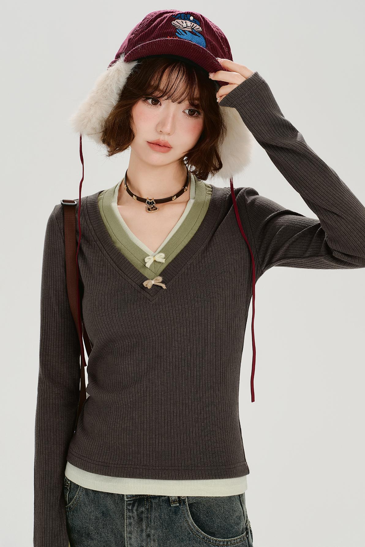 Retro Long Sleeve Top