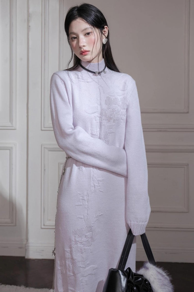 Turtleneck Knit Dress