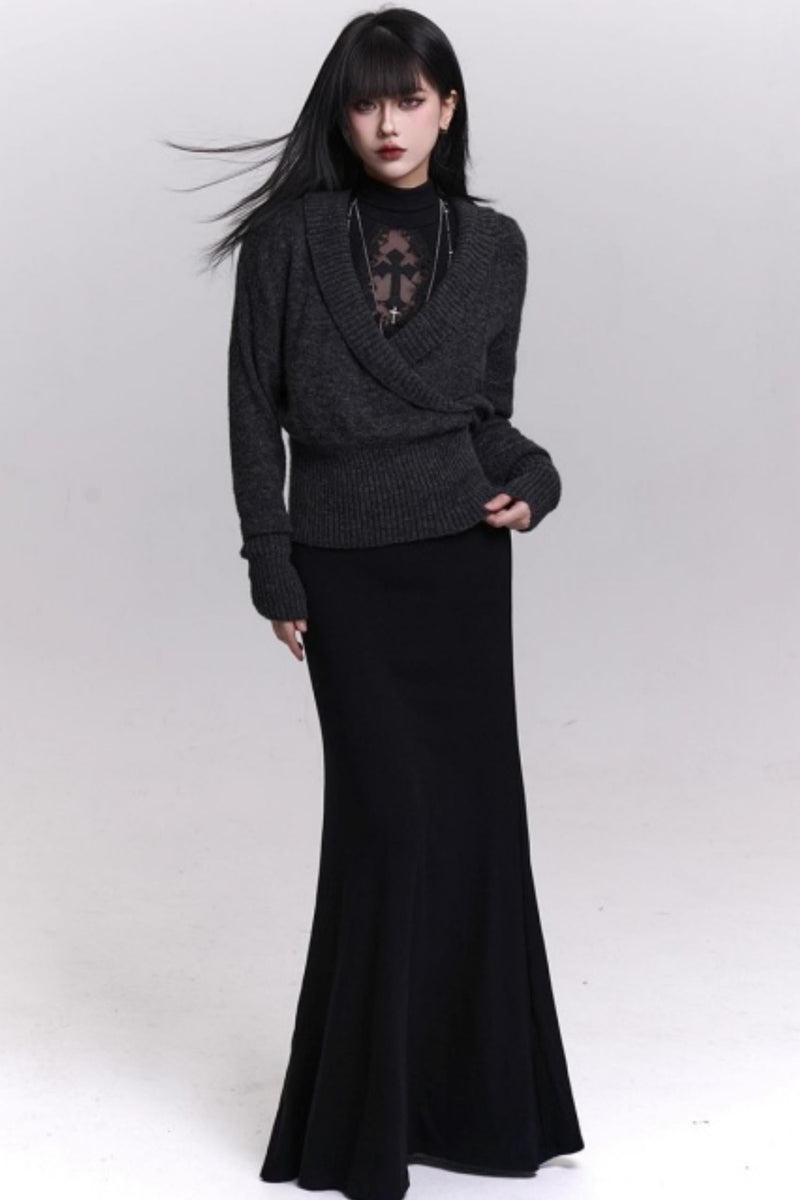 Dark Gothic Black Dress