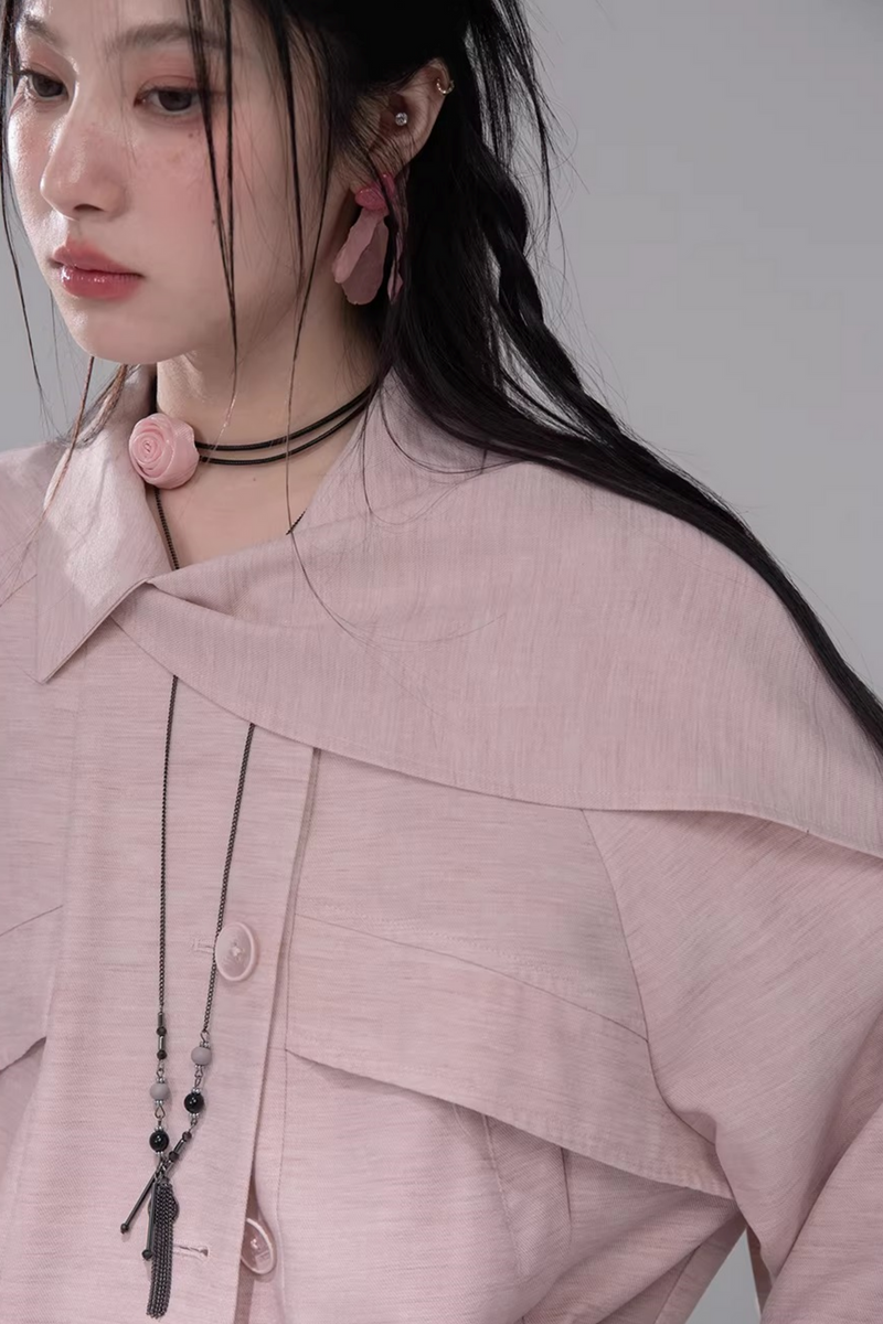 Powder Color Jacket + Skirt
