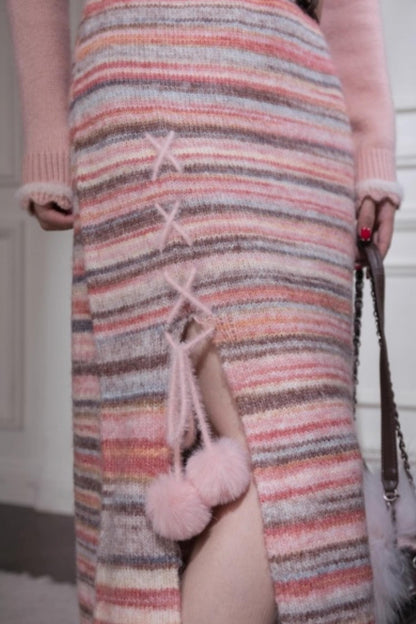 Emotional Gradient Border Dress