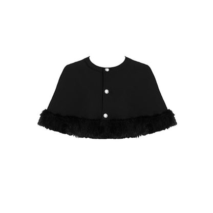 Mode Dress + Fur Cape