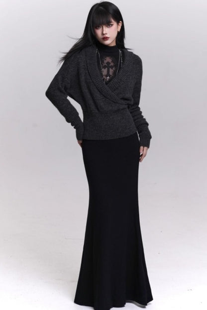 Dark Gothic Black Dress