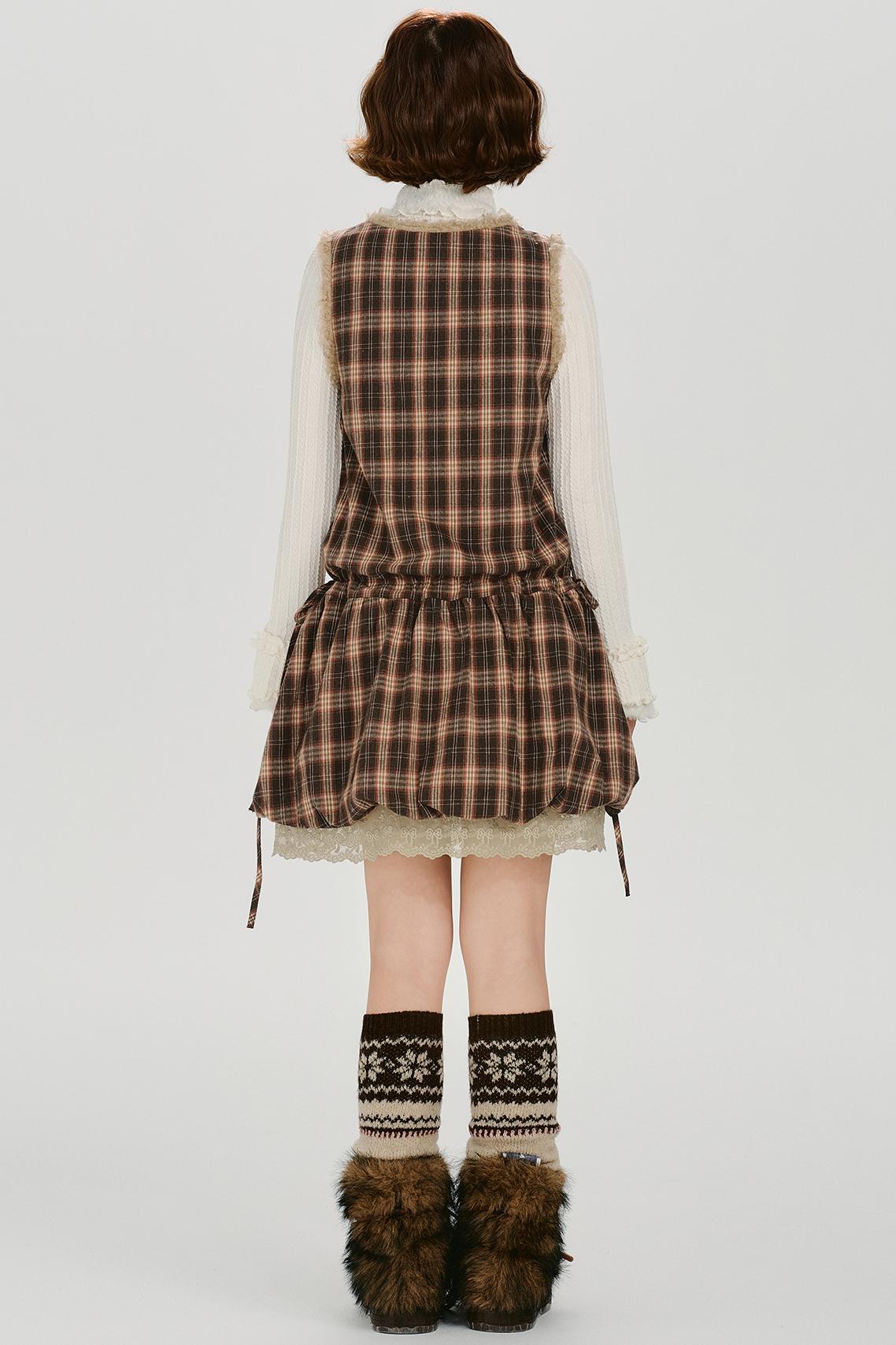 Plaid Retro Design Dress