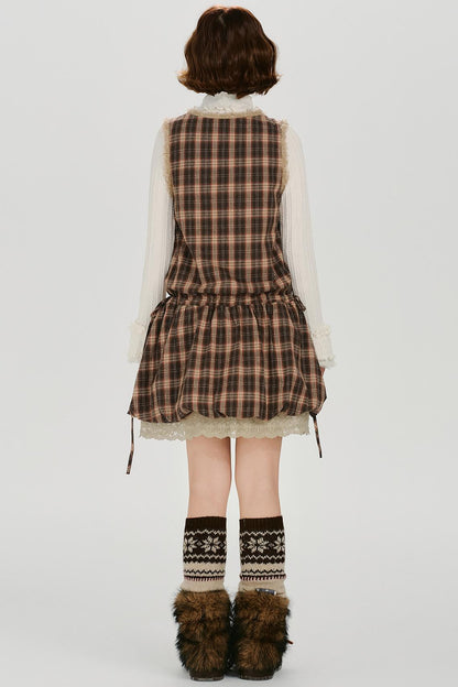 Plaid Retro Design Dress