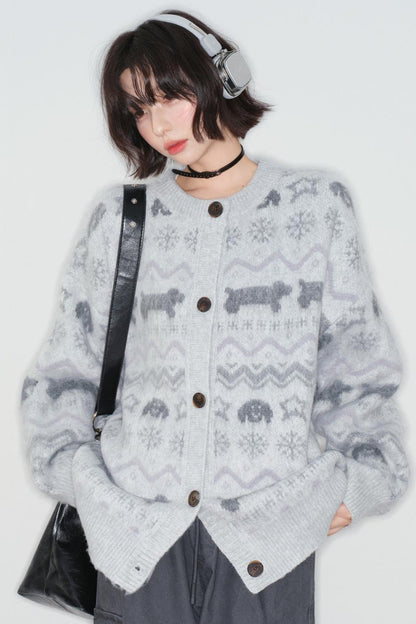 Fair Isle Jacquard Cardigan