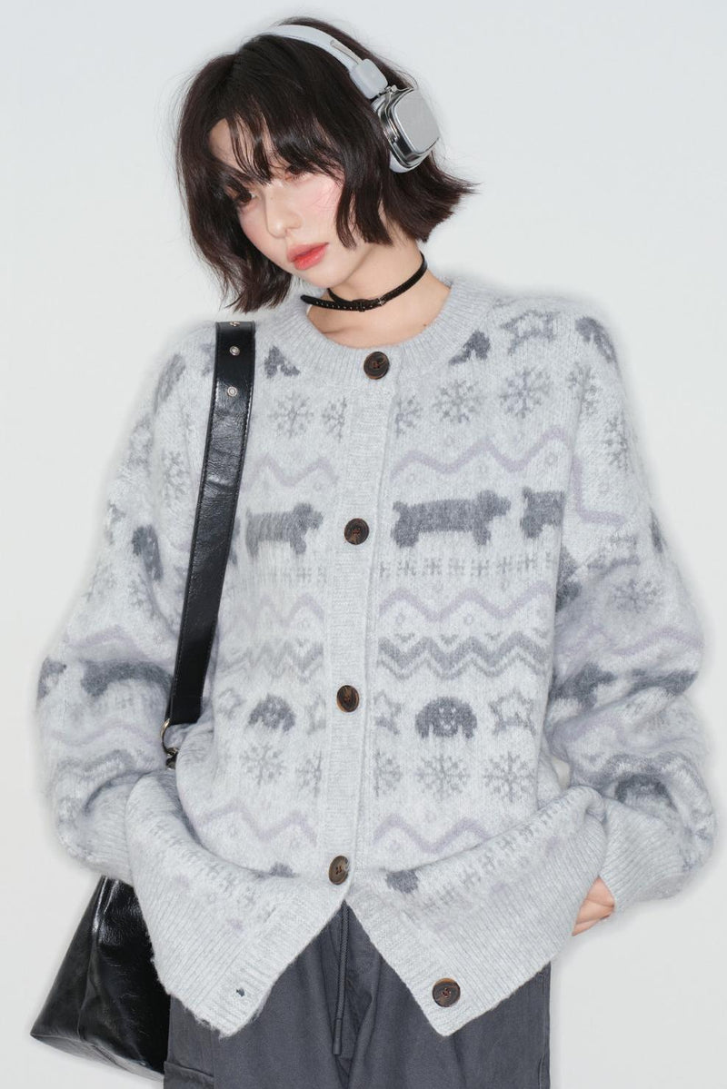 Fair Isle Jacquard Cardigan