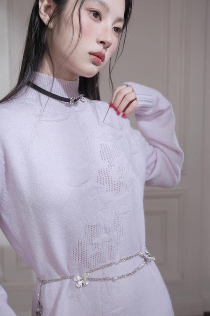 Turtleneck Knit Dress
