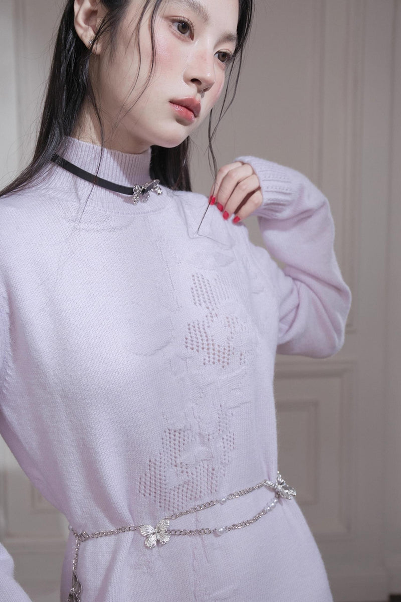 Turtleneck Knit Dress