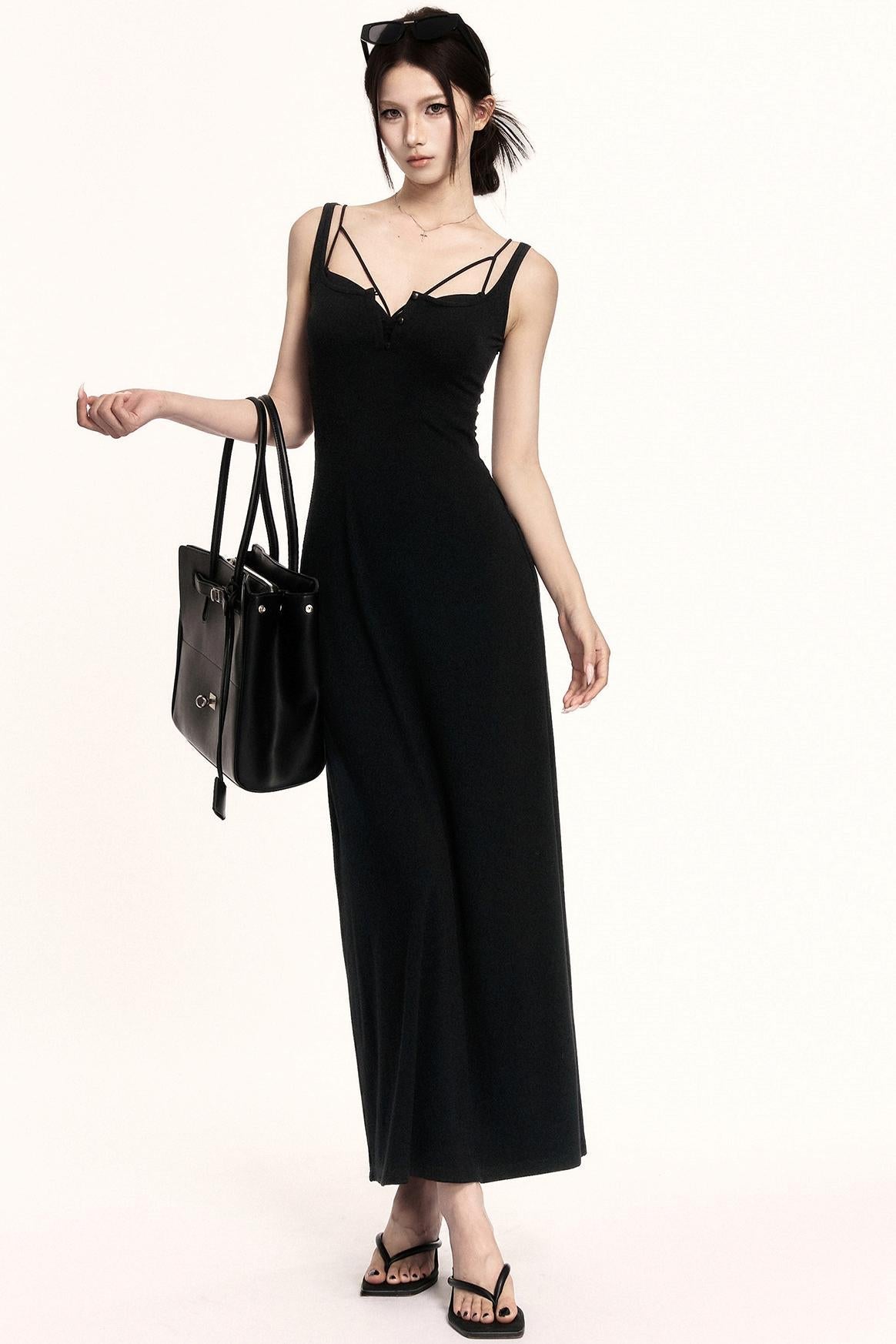 Square Neck Knit Dress