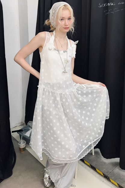 Sweet Sheer Dot Dress