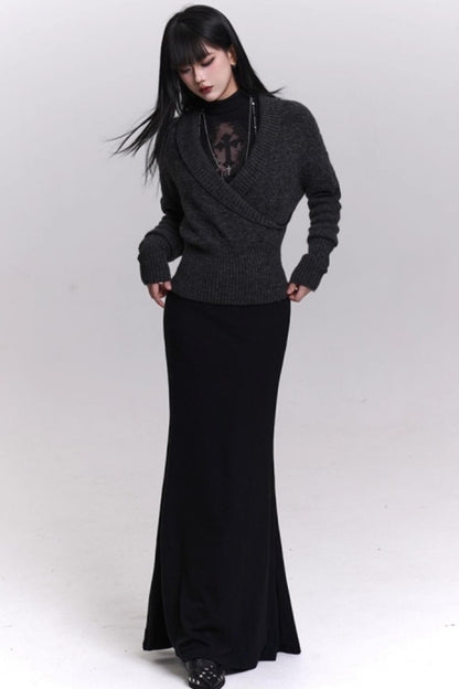 Dark Gothic Black Dress