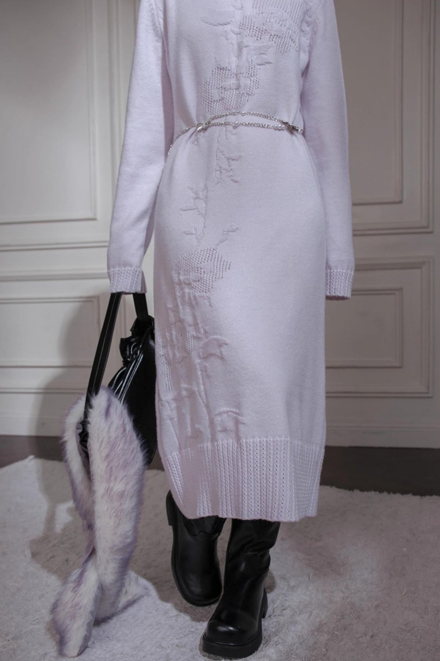 Turtleneck Knit Dress