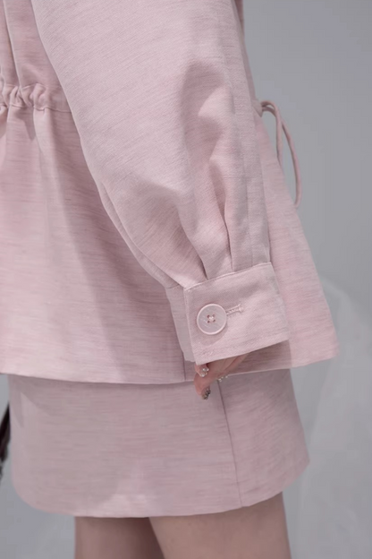Powder Color Jacket + Skirt