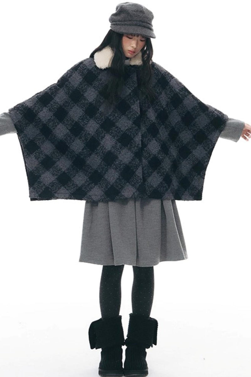 Retro Top + Preppy Pleated Skirt + Scarf