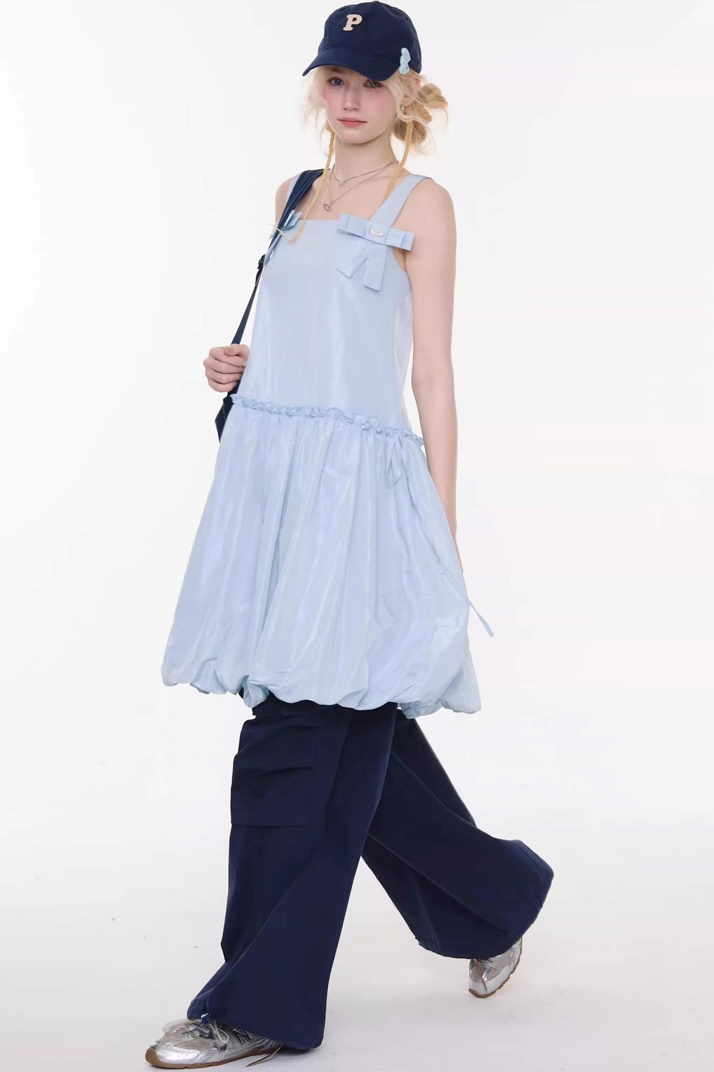 Ribbon Balloon Camisole Dress