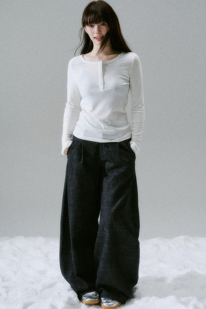 Button Design Slim Top
