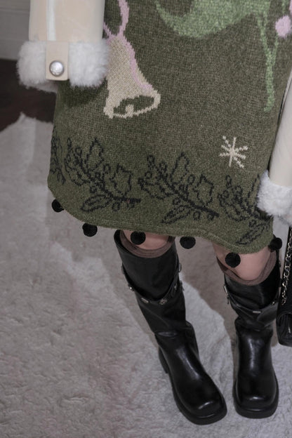Dark Green Knit Vest