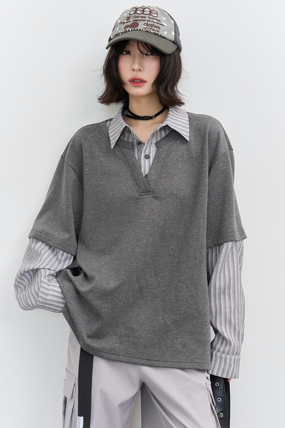 Patchwork Color Block Blouse