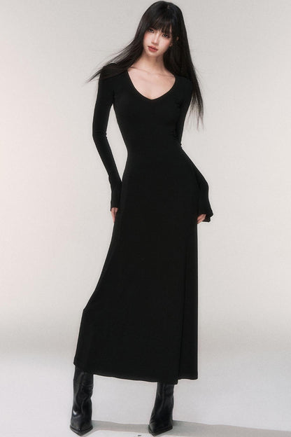 Desire Knit V-neck Dress