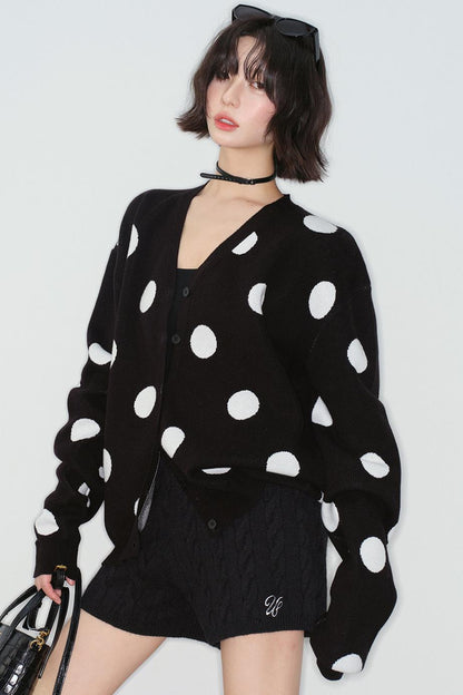 Big Dot Knit Cardigan
