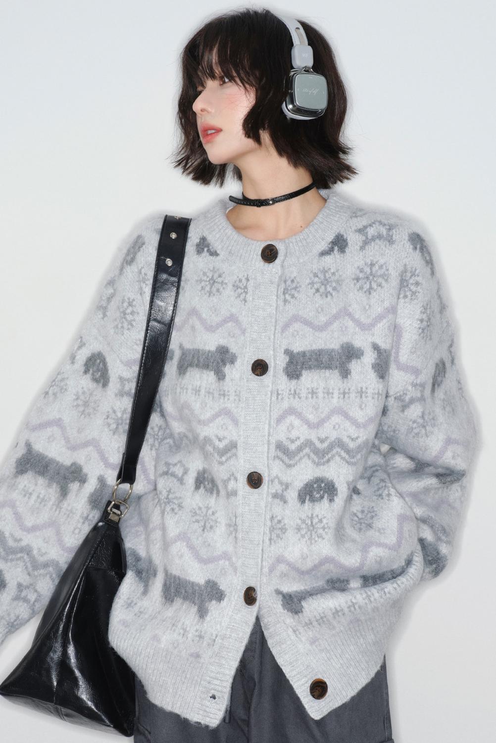 Fair Isle Jacquard Cardigan