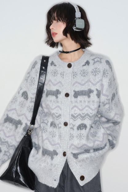Fair Isle Jacquard Cardigan