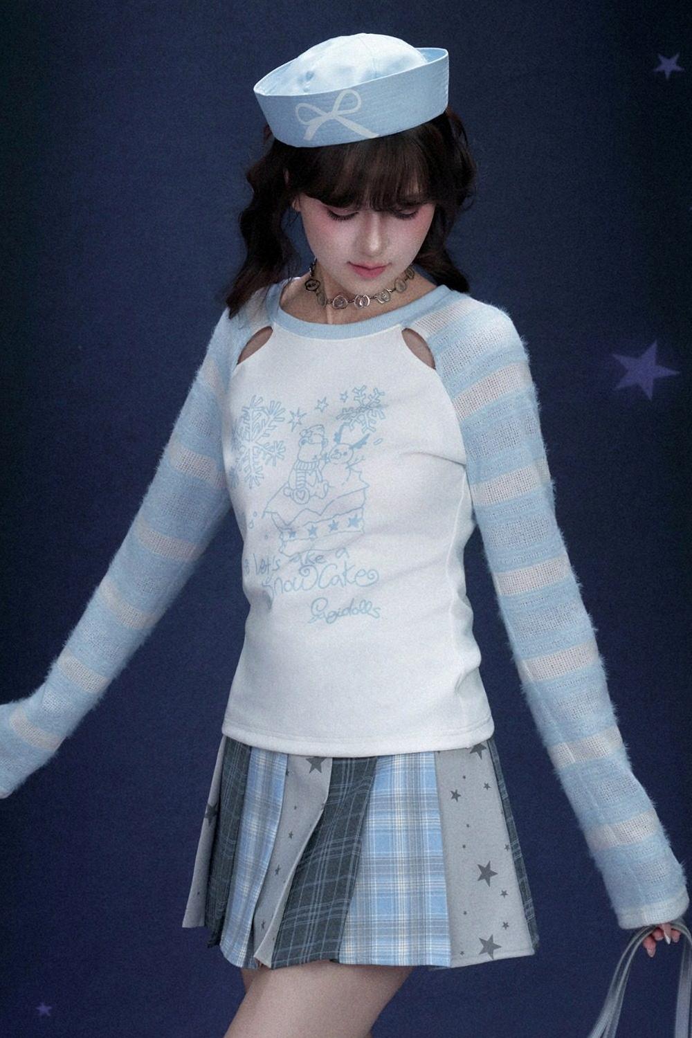 Angelic Raglan Crop Top