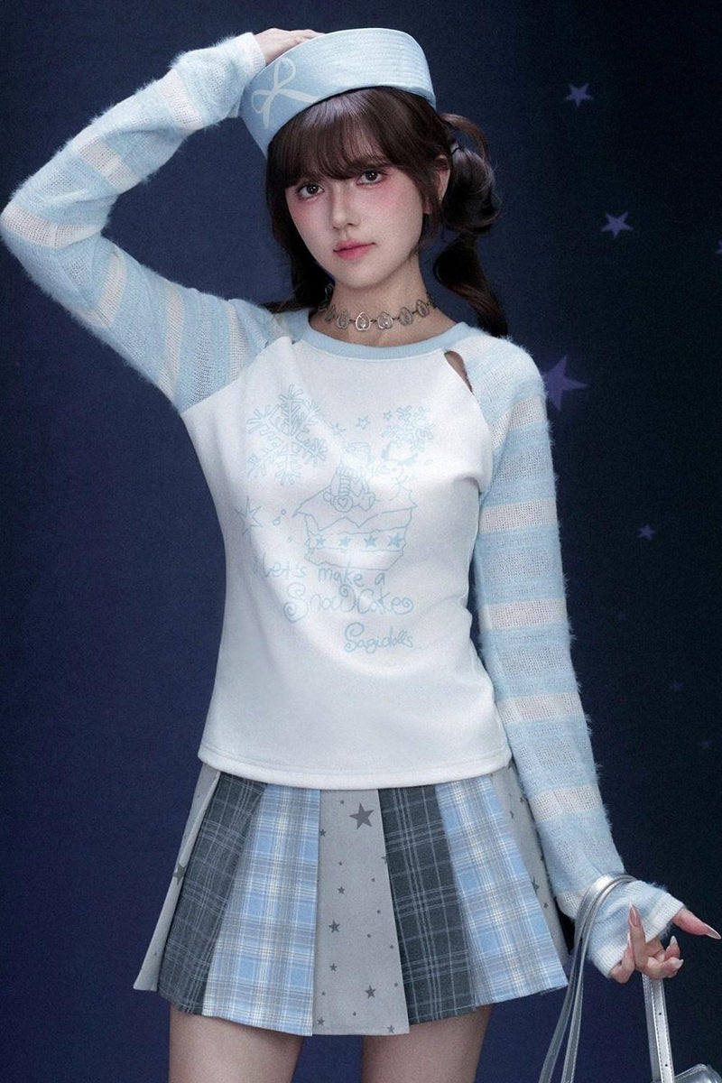 Angelic Raglan Crop Top