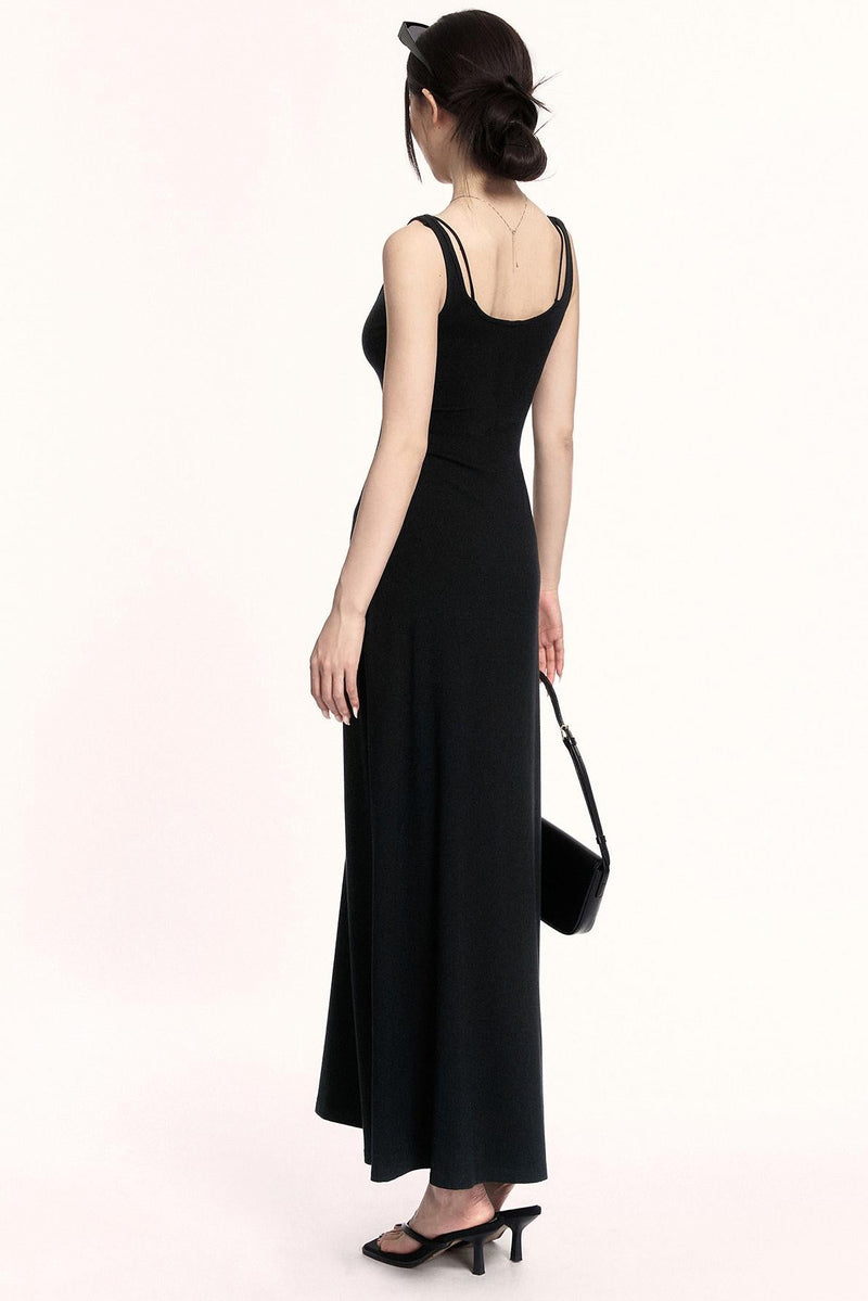 Square Neck Knit Dress