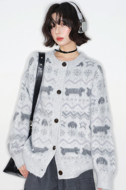 Fair Isle Jacquard Cardigan