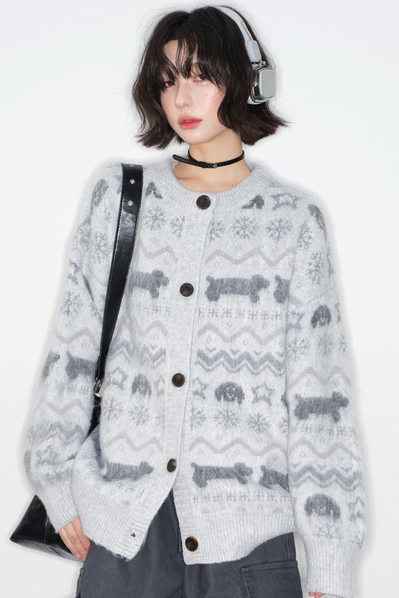 Fair Isle Jacquard Cardigan