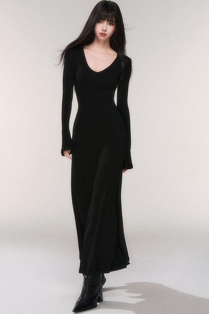 Desire Knit V-neck Dress