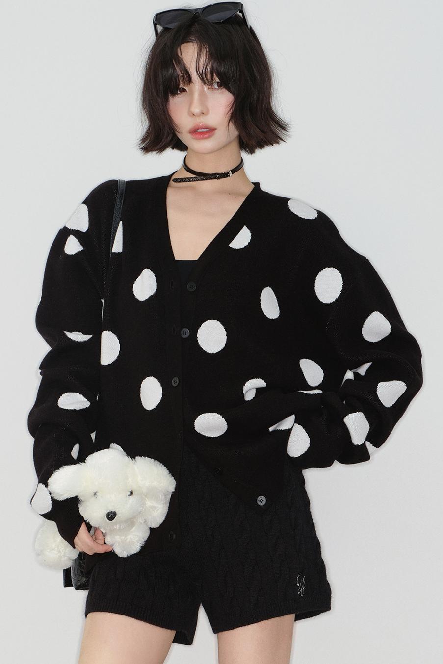 Big Dot Knit Cardigan
