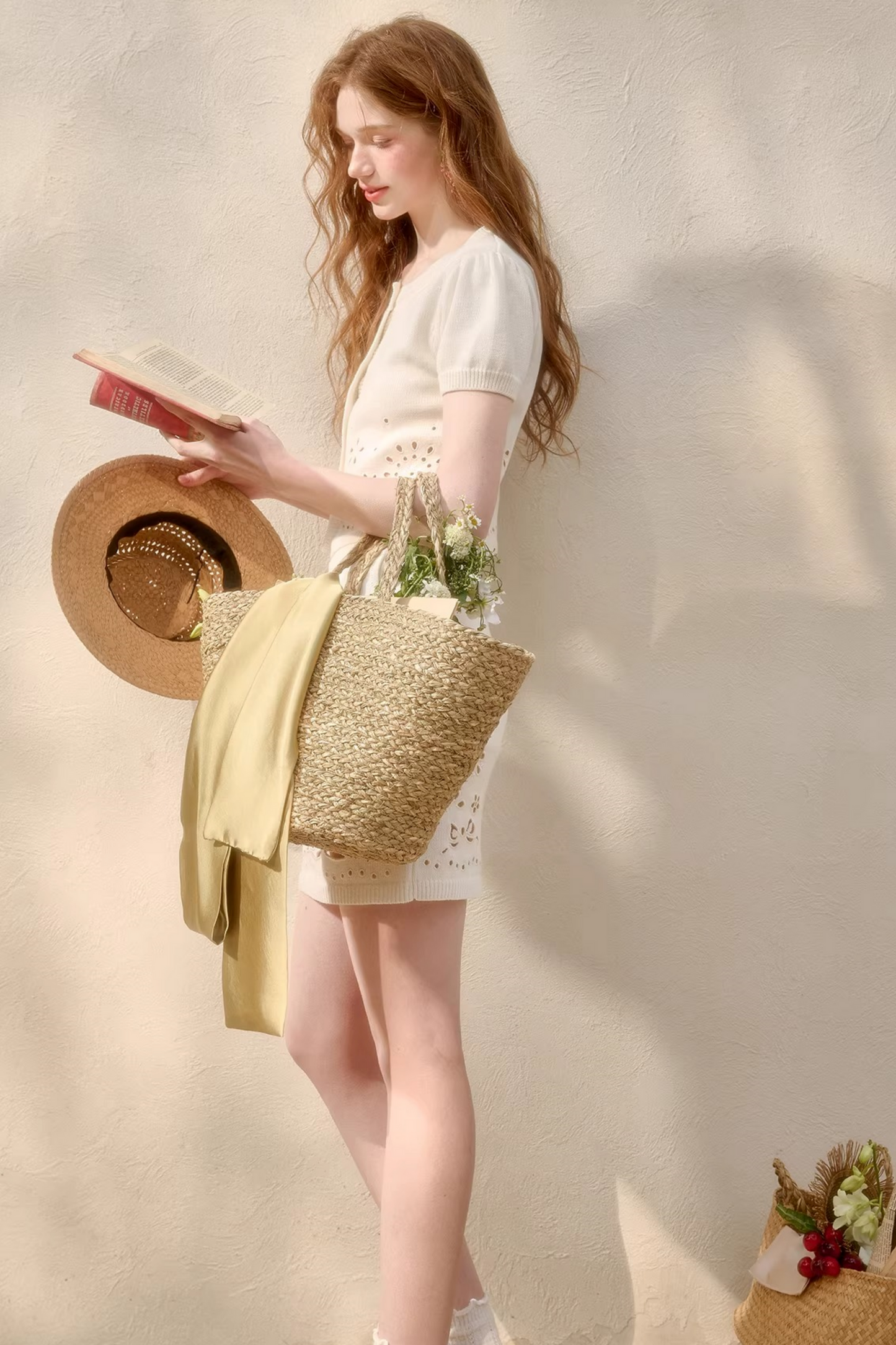 Puff Sleeve French Top + Skirt
