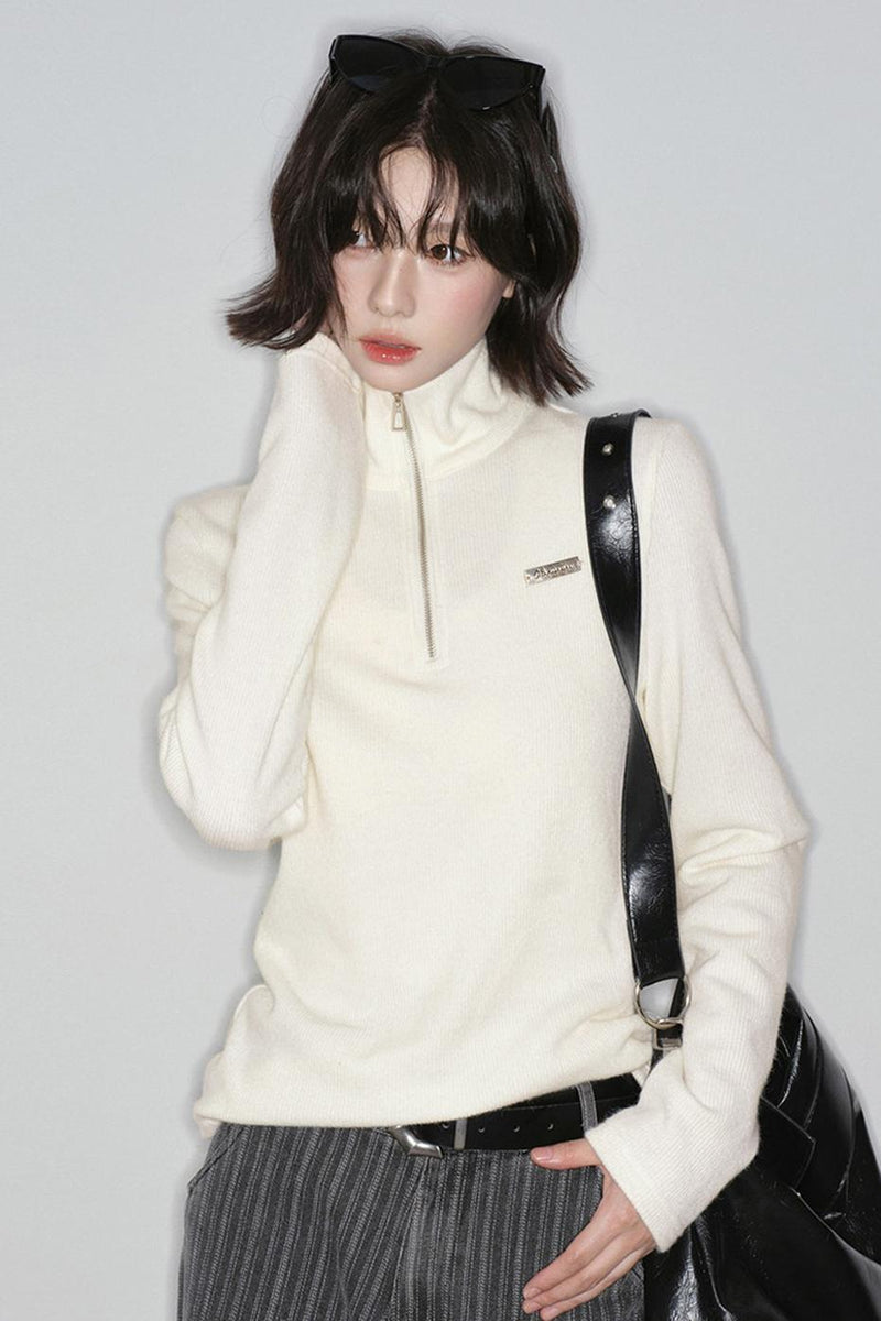 Basic Half-zip Sweater